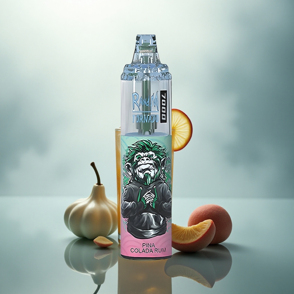 RandM Fumot Tornado 7000 Puffs روم بينا كولادا مع 850 مللي أمبير و 5% نيكوتين