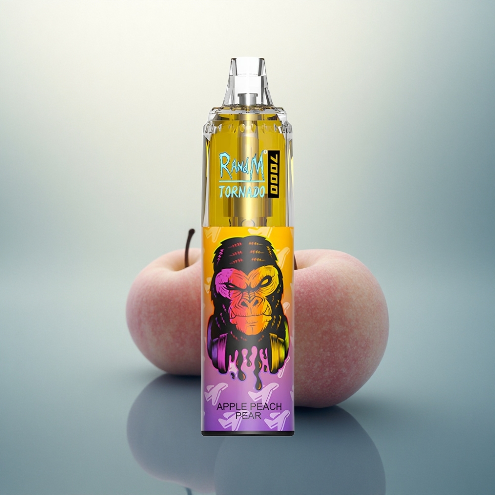 RandM Fumot Tornado 7000 Puffs تفاح خوخ كمثرى 850 مللي أمبير هواء قابل للتعديل