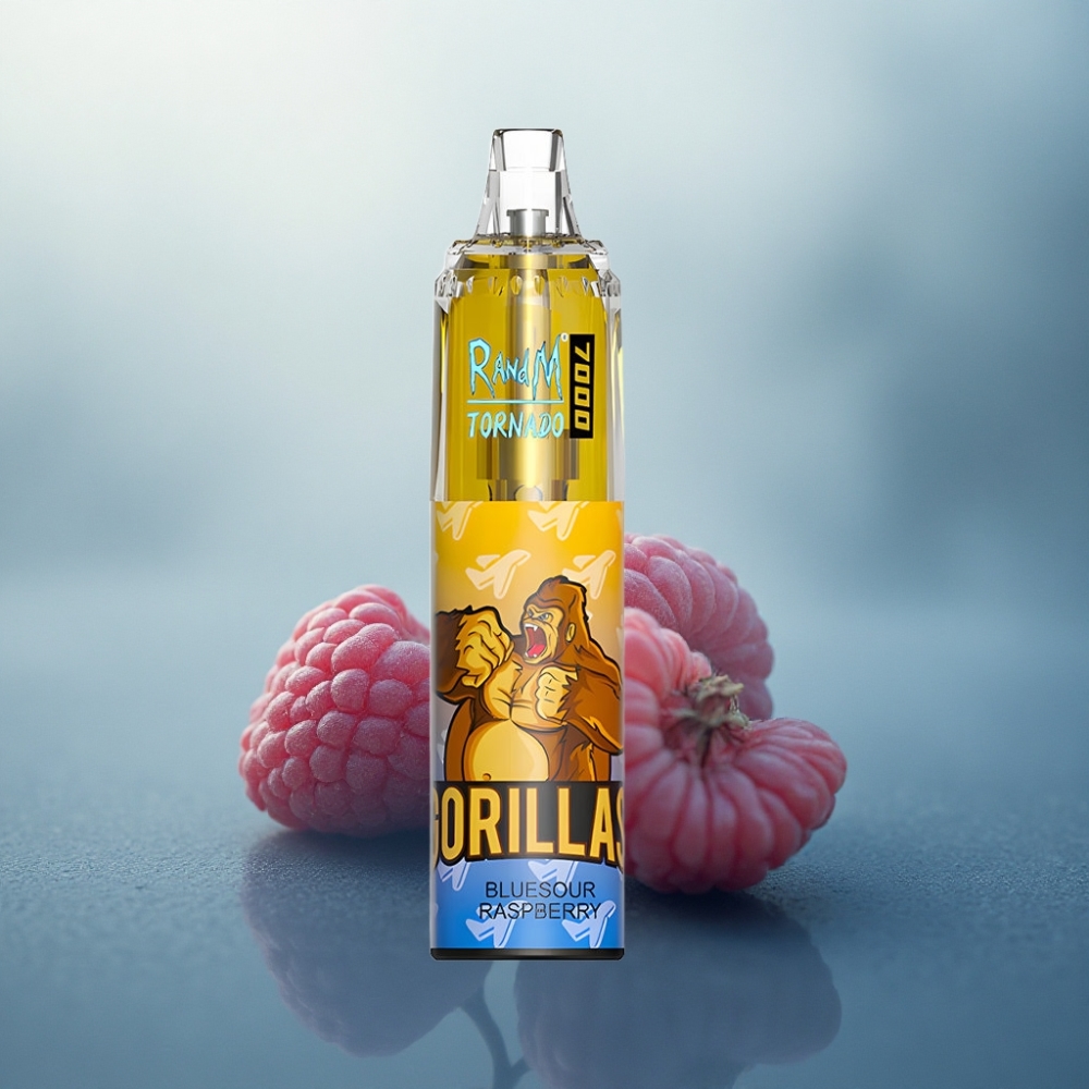 RandM Fumot Tornado 7000 Puffs بلوسور توت العليق 850 مللي أمبير في الساعة هواء قابل للتعديل