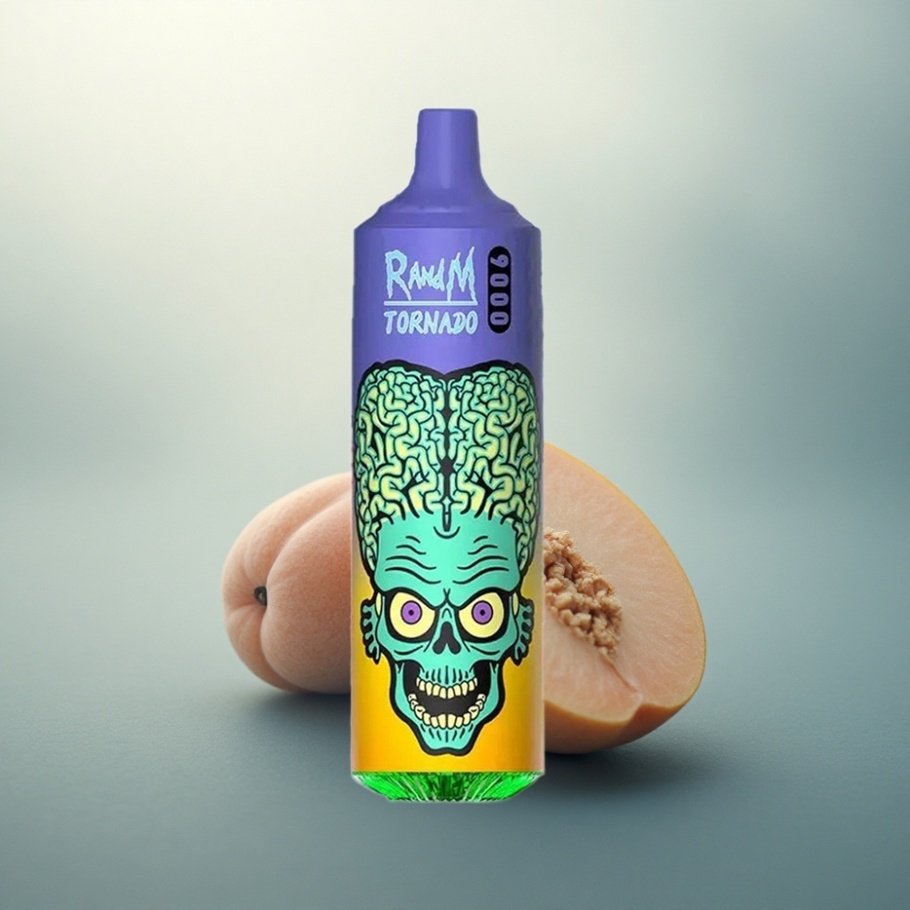 RandM Fumot Tornado 9000 Puffs مانجو القش 18 مل ملف شبكي 850 مللي أمبير