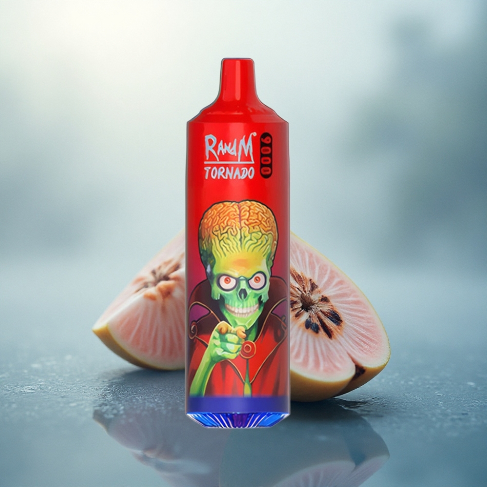 RandM Fumot Tornado 9000 Puffs لوش آيس مع بطارية 850 مللي أمبير وسعة سائل 18 مل