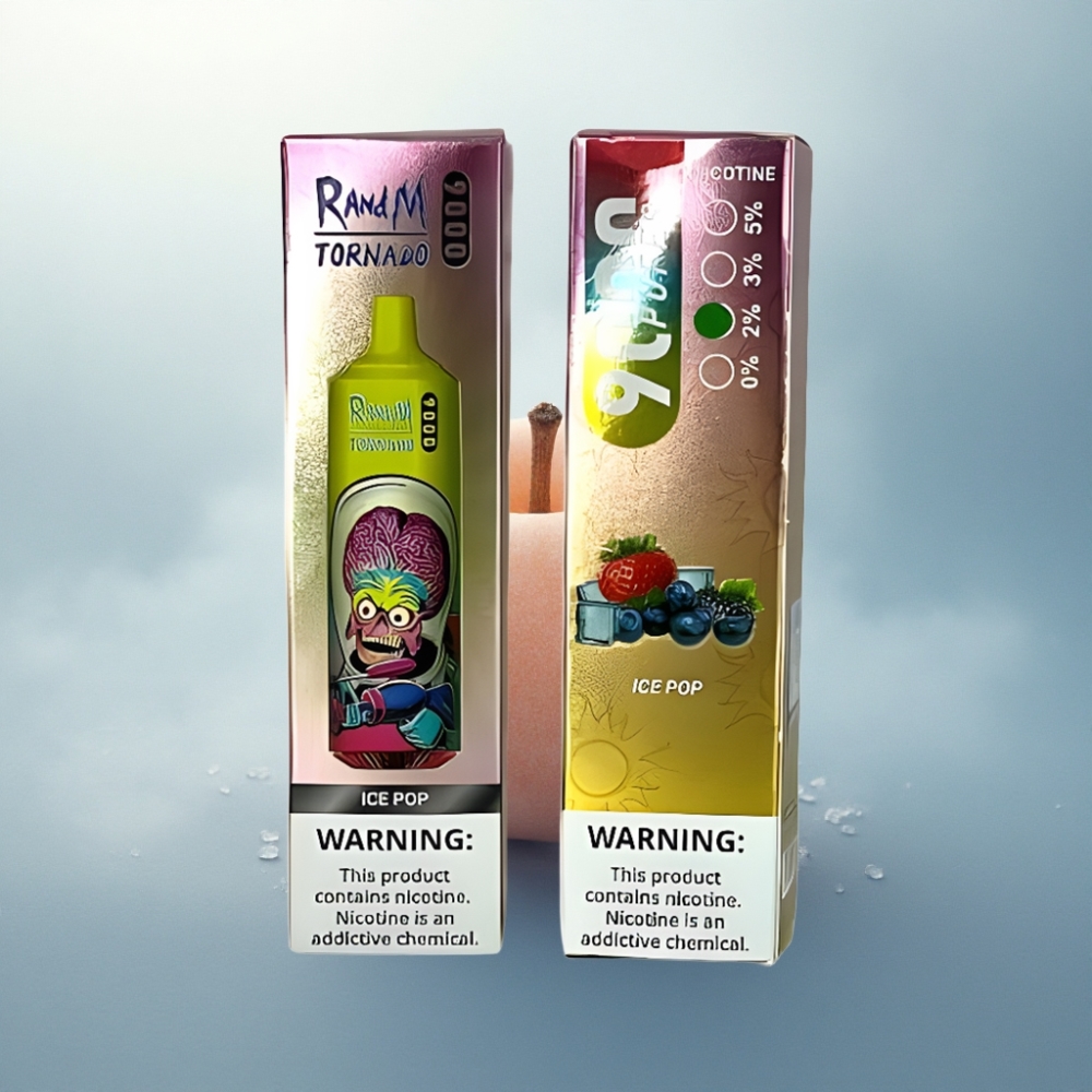 RandM Fumot Tornado 9000 Puffs آيس بوب 850 مللي أمبير شبكية