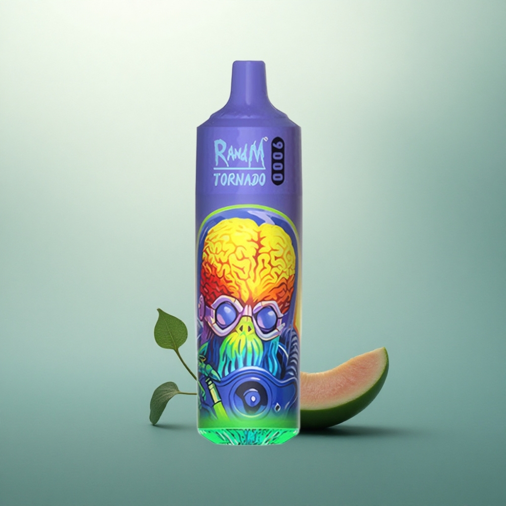 RandM Fumot Tornado 9000 Puffs نعناع بارد بشاشة RGB وبطارية 850 مللي أمبير