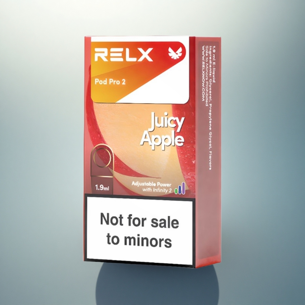 Relx Pod Pro 2 Vape Device عصير التفاح 0 ملغم/مل 1.9 مل 5.5 واط