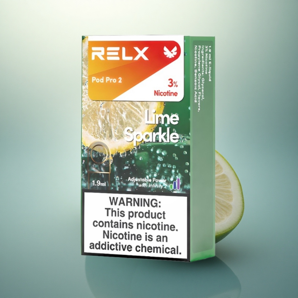Relx Pod Pro 2 Vape Device ليم سباركل 30ملغم/مل 1.9مل 5.5واط