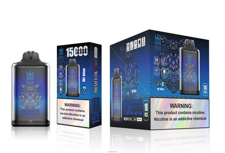 Bang Box Flavors 048Z6109 السيد الأزرق | Bang Box s1-15000 نفث